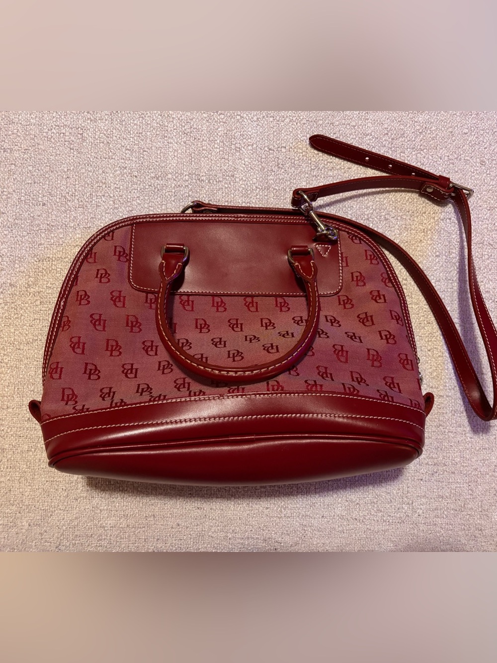 Vintage Signature Red Dome Dooney & Bourke Satchel - Picture 2 of 12